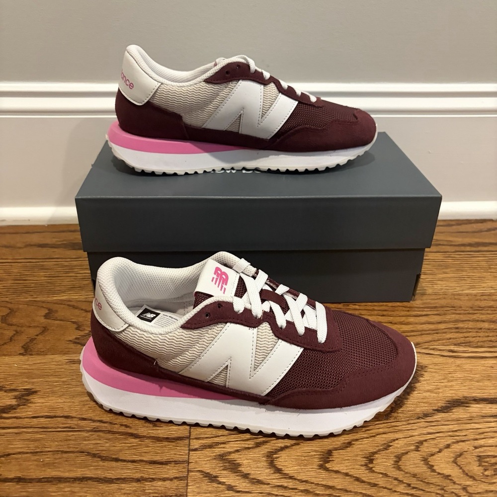 New Balance 237 Running Sneakers Burgundy Shoes Women's Size 7 W2376CL